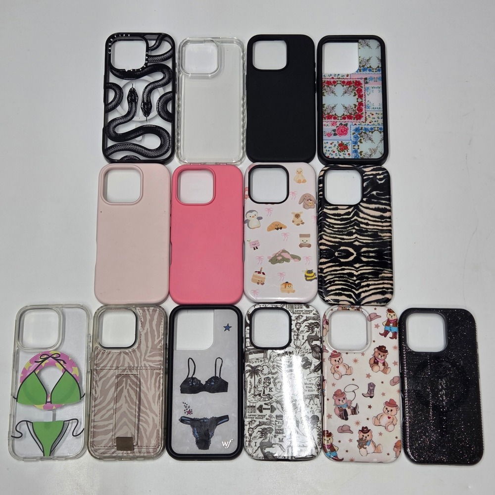 iPhone 16 Pro Case Bundle 14pc Casetify Wildflower Speck Velvet Caviar Walli